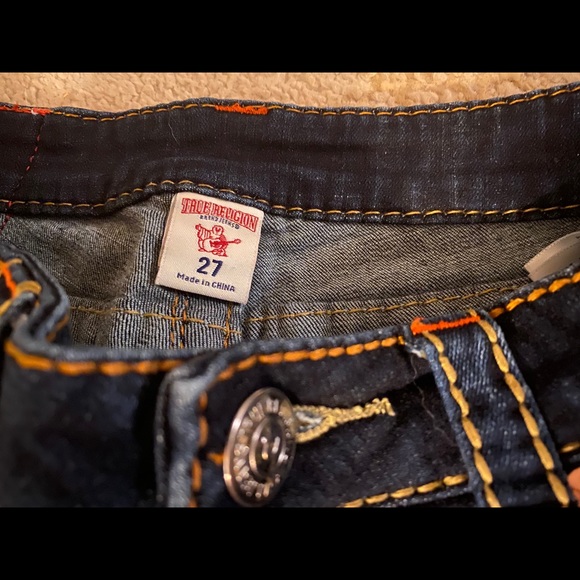 True Religion Cut Off Denim Shorts - RARE COLORS - Picture 3 of 7